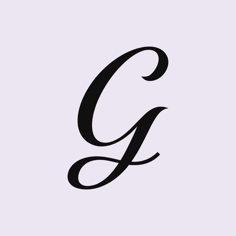 Script monogram letter