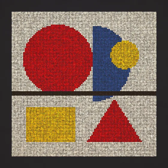 Diamond-painting Bauhaus geometric pattern