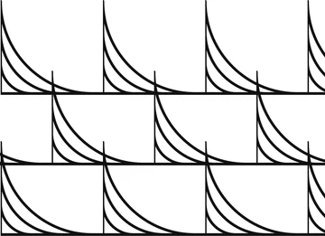 Baptist Fan pantograph — continuous line, shown repeating
