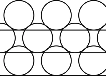 Bubbles pantograph — continuous line, shown repeating