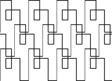 Greek Key pantograph — continuous line, shown repeating